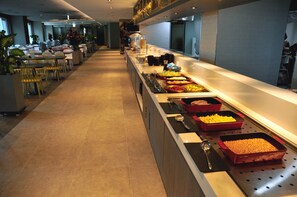 Free daily self-service breakfast 