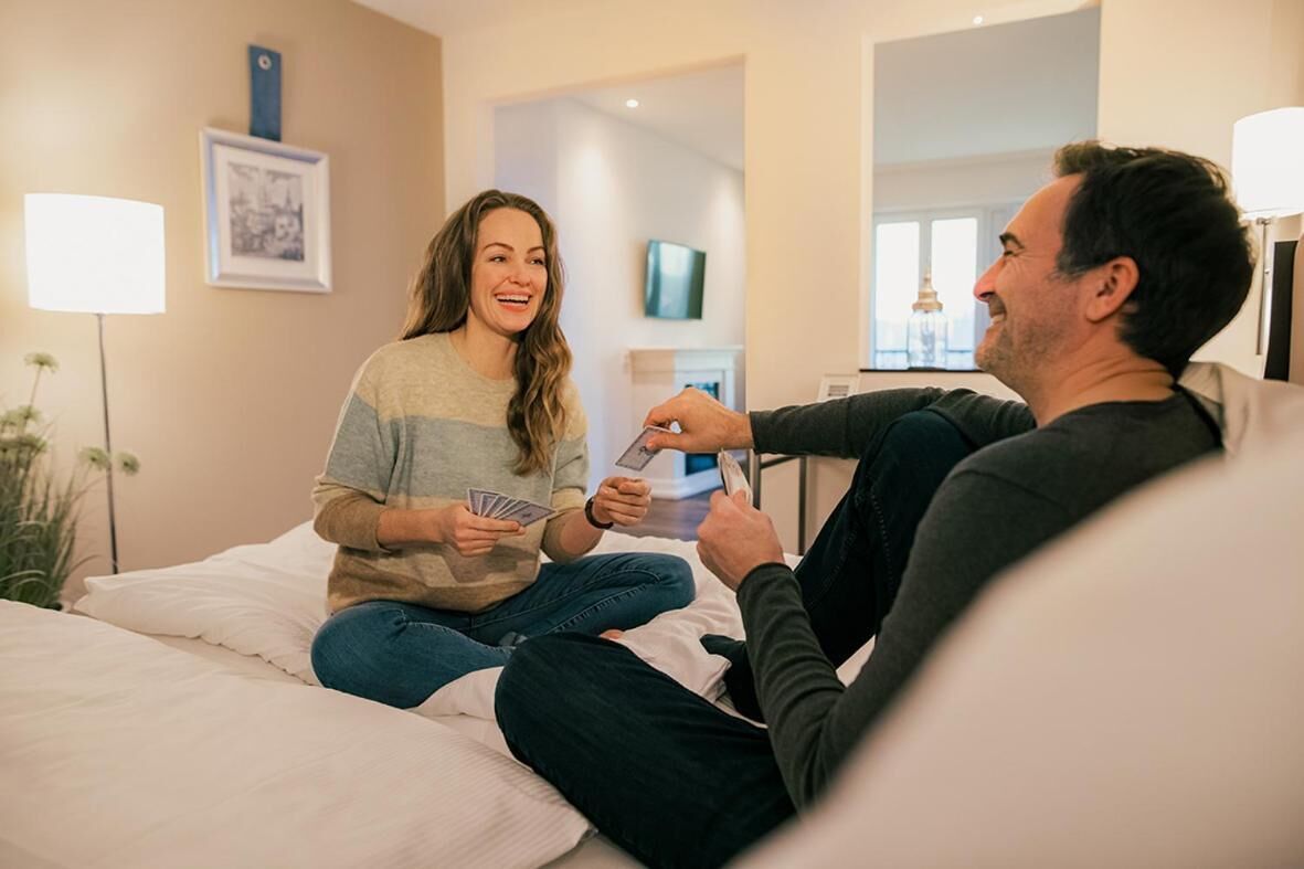 hypo-allergenic bedding, minibar, in-room safe, desk