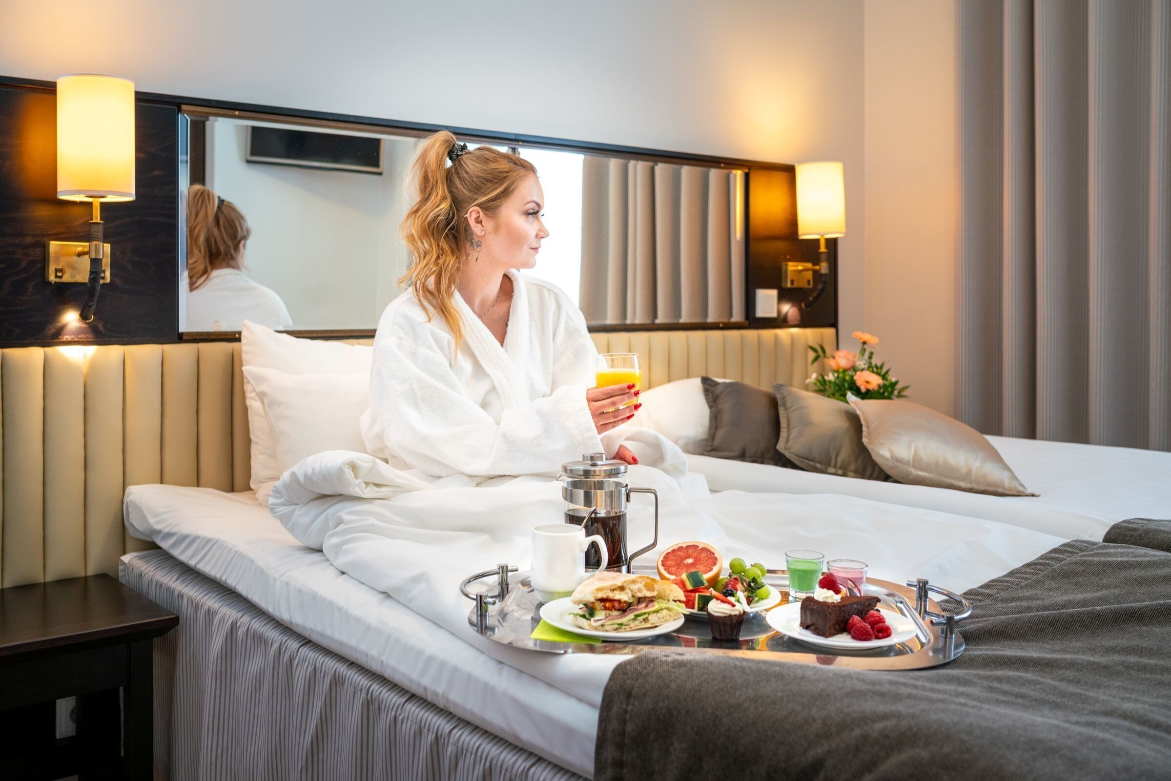 Minibar, desk, blackout curtains, soundproofing