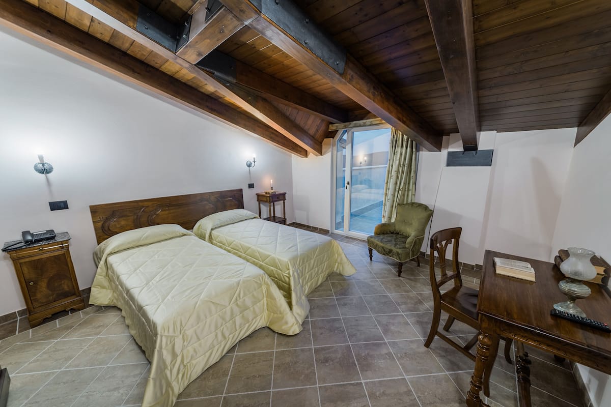 individually decorated, individually furnished, desk, blackout curtains