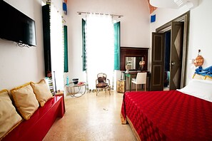 Appartement Deluxe, 2 chambres, 2 salles de bains (Blu) | 1 chambre, literie de qualité, décor unique, ameublement unique