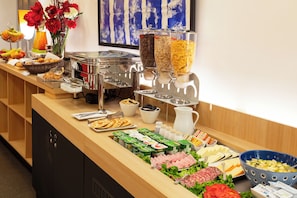 Daily buffet breakfast (EUR 14 per person)