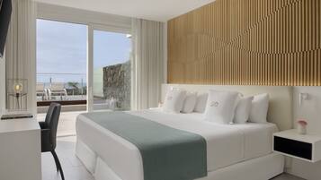 Villa, 2 habitaciones, piscina privada (Suite) | 1 dormitorio, sábanas de algodón egipcio, ropa de cama de alta calidad