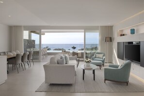 Villa, 2 chambres, piscine privée (Suite) | Coin séjour