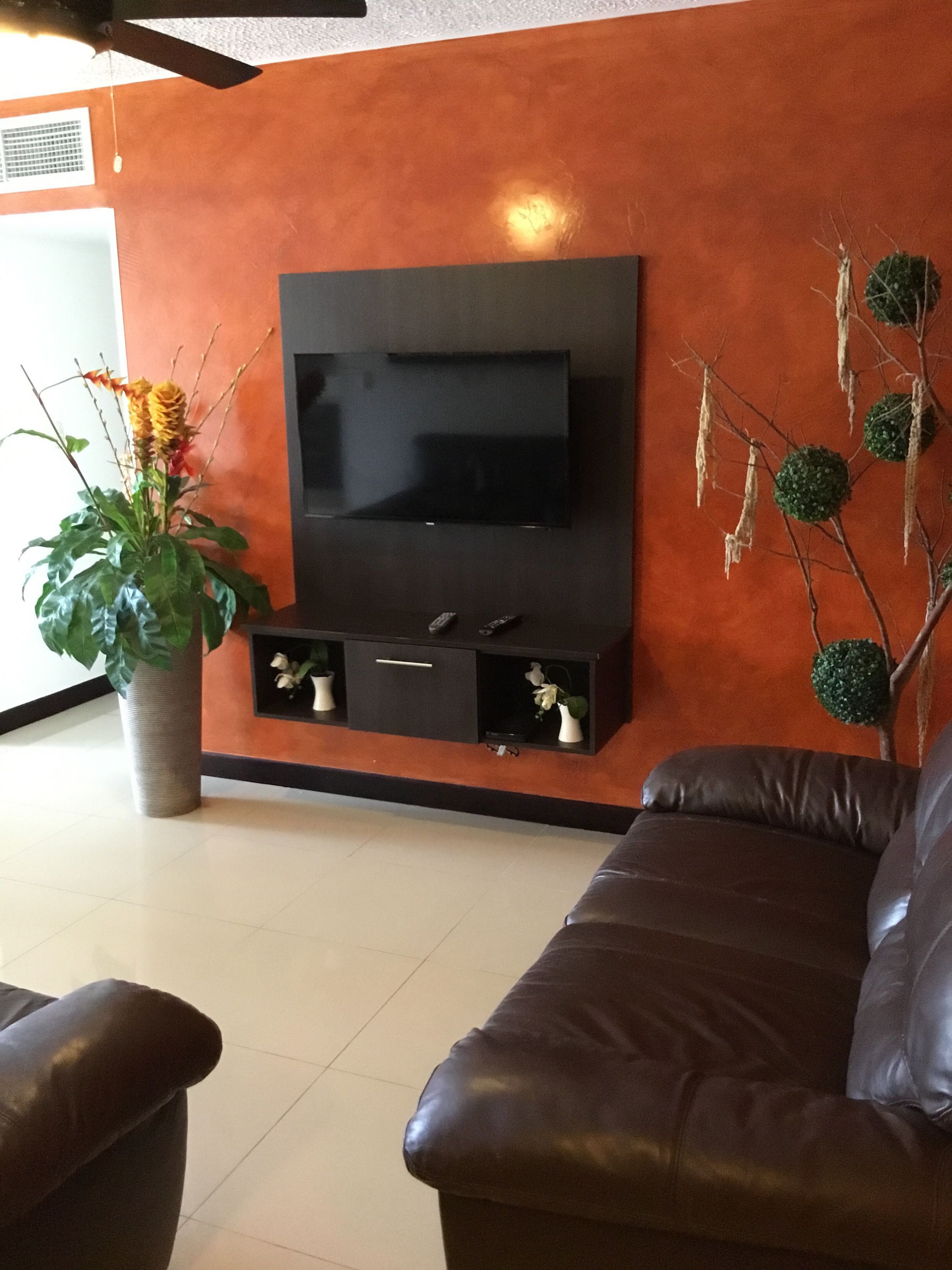 40-inch flat-screen TV with cable channels, TV