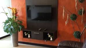 40 インチの薄型テレビ (ケーブル放送視聴可)、テレビ