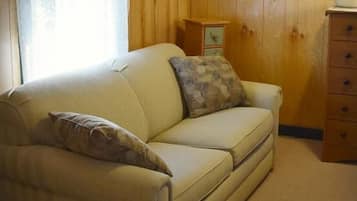 Room, 1 Queen Bed with Sofa bed, Patio (Coal Cracker Room) | Iron/ironing board, free WiFi, bed sheets