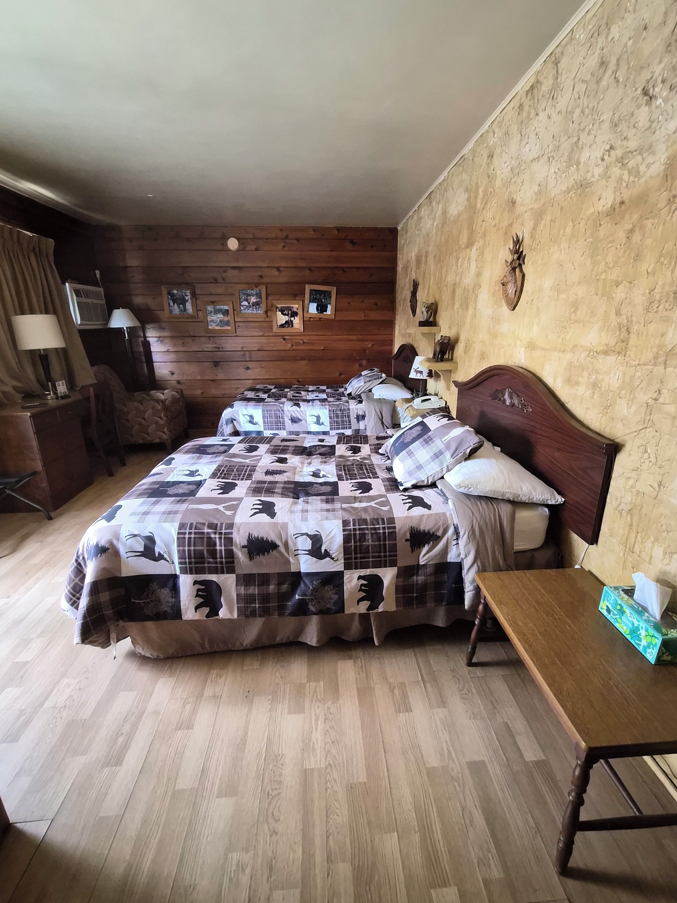 Standard Double Room, 2 Double Beds, Non Smoking, Refrigerator & Microwave | Individually decorated, individually furnished, desk, iron/ironing board