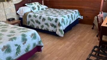 Individually decorated, individually furnished, desk, iron/ironing board