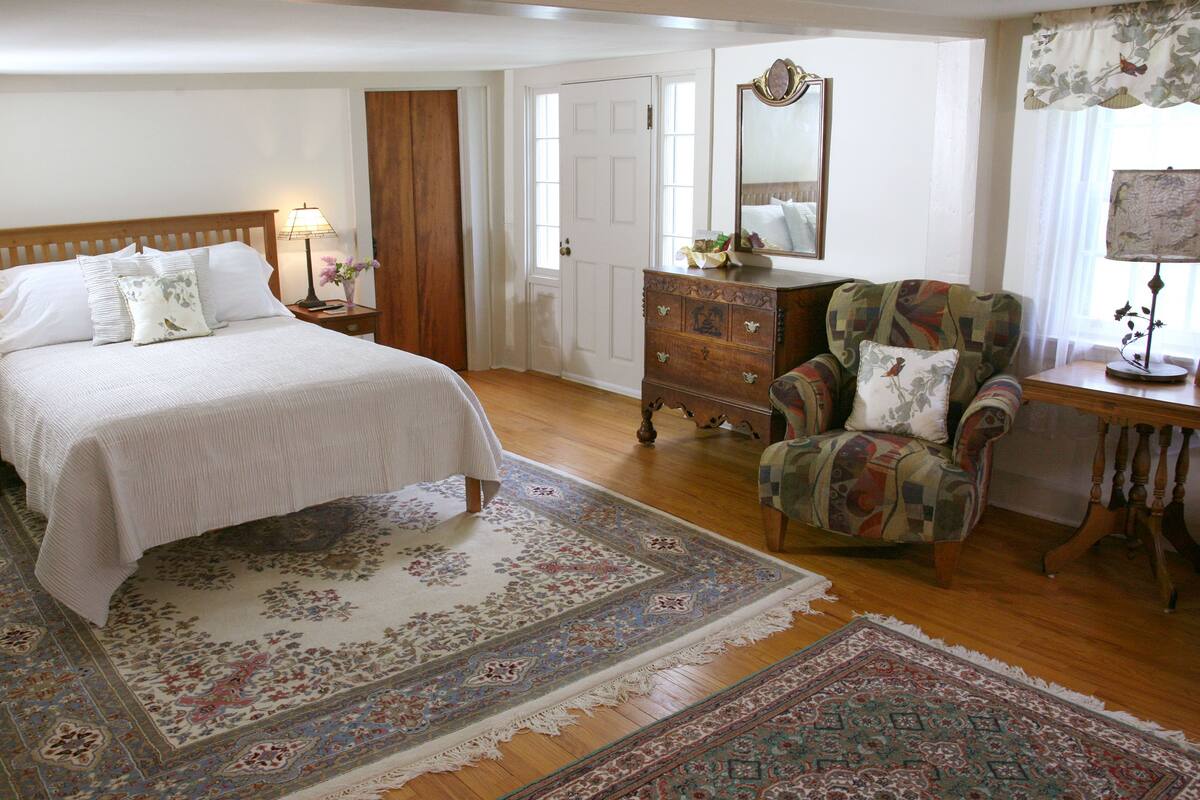 Double Room, Fireplace, Garden View