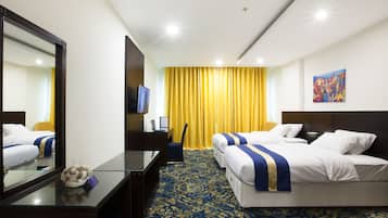 Deluxe Twin Room, 2 Single Beds, City View | Minibar, in-room safe, desk, blackout curtains