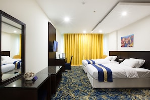 Deluxe Twin Room, 2 Single Beds, City View | Minibar, in-room safe, desk, blackout curtains