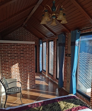 Double Room, Mountain View | Iron/ironing board, free WiFi, bed sheets