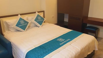 Minibar, in-room safe, desk, blackout curtains