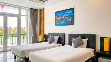 Ropa de cama de alta calidad, colchones con pillow-top y minibar