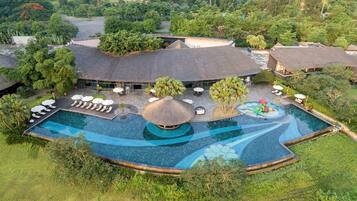 Indoor pool, outdoor pool, open 6:30 AM to 9:00 PM, pool umbrellas