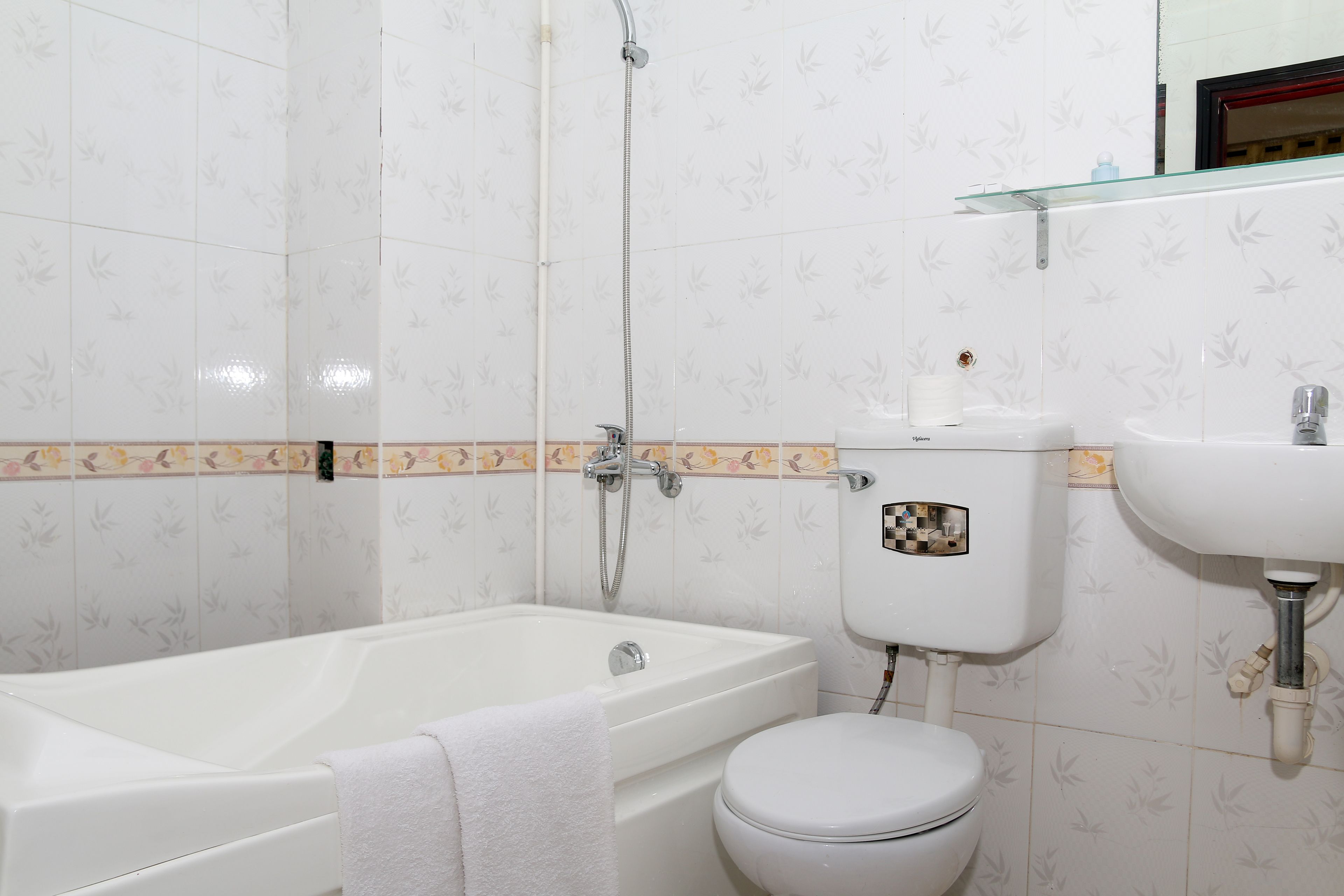 free toiletries, hair dryer, slippers, towels