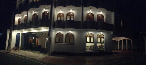 Front of property – evening/night