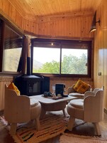 Habitación Grand con 1 cama doble o 2 individuales, 1 habitación, chimenea, vistas al jardín | Ropa de cama de alta calidad, caja fuerte, tabla de planchar con plancha