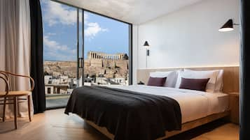 The Caryat - Acropolis Penthouse Maisonette | Ropa de cama de alta calidad y camas con efecto memoria 