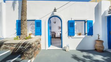 Villa - bubbelbad - havsutsikt (Tholos arched) | Terrass/Patio