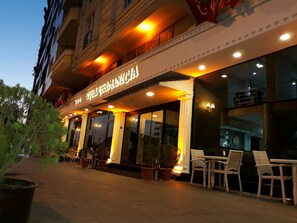 Front of property – evening/night