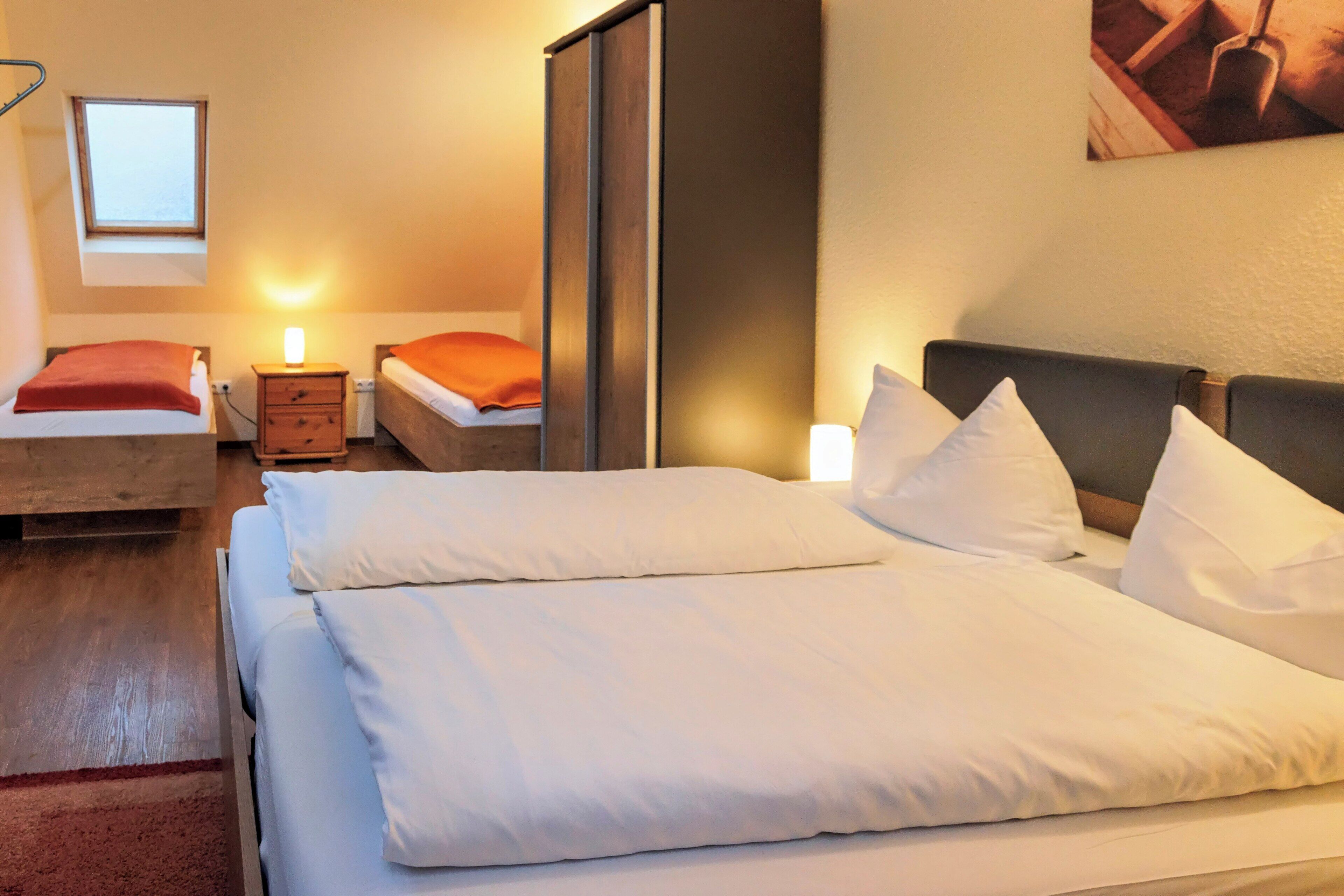 Familien-Vierbettzimmer | Individuell eingerichtet, kostenloses WLAN, Bettwäsche