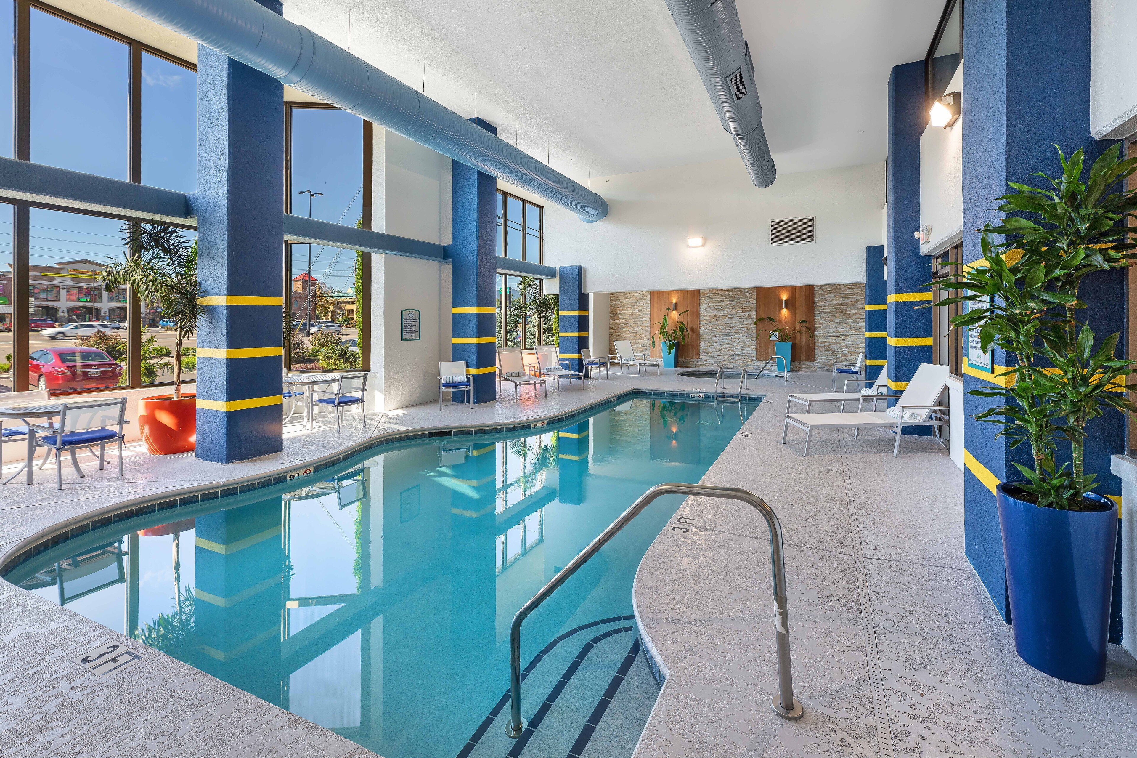 indoor pool, outdoor pool