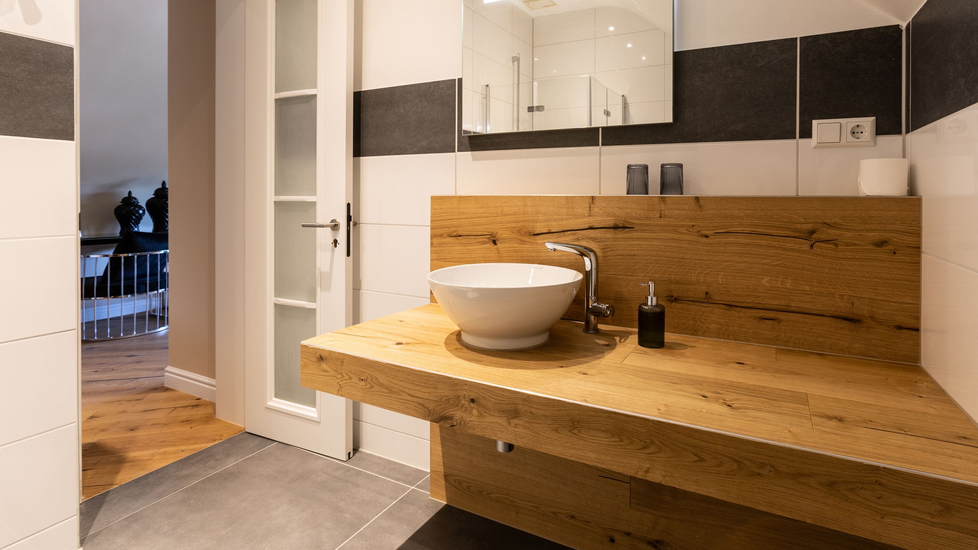 design studio suite, 1 queen bed | bathroom | hair dryer, towels