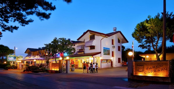 Front of property - evening/night