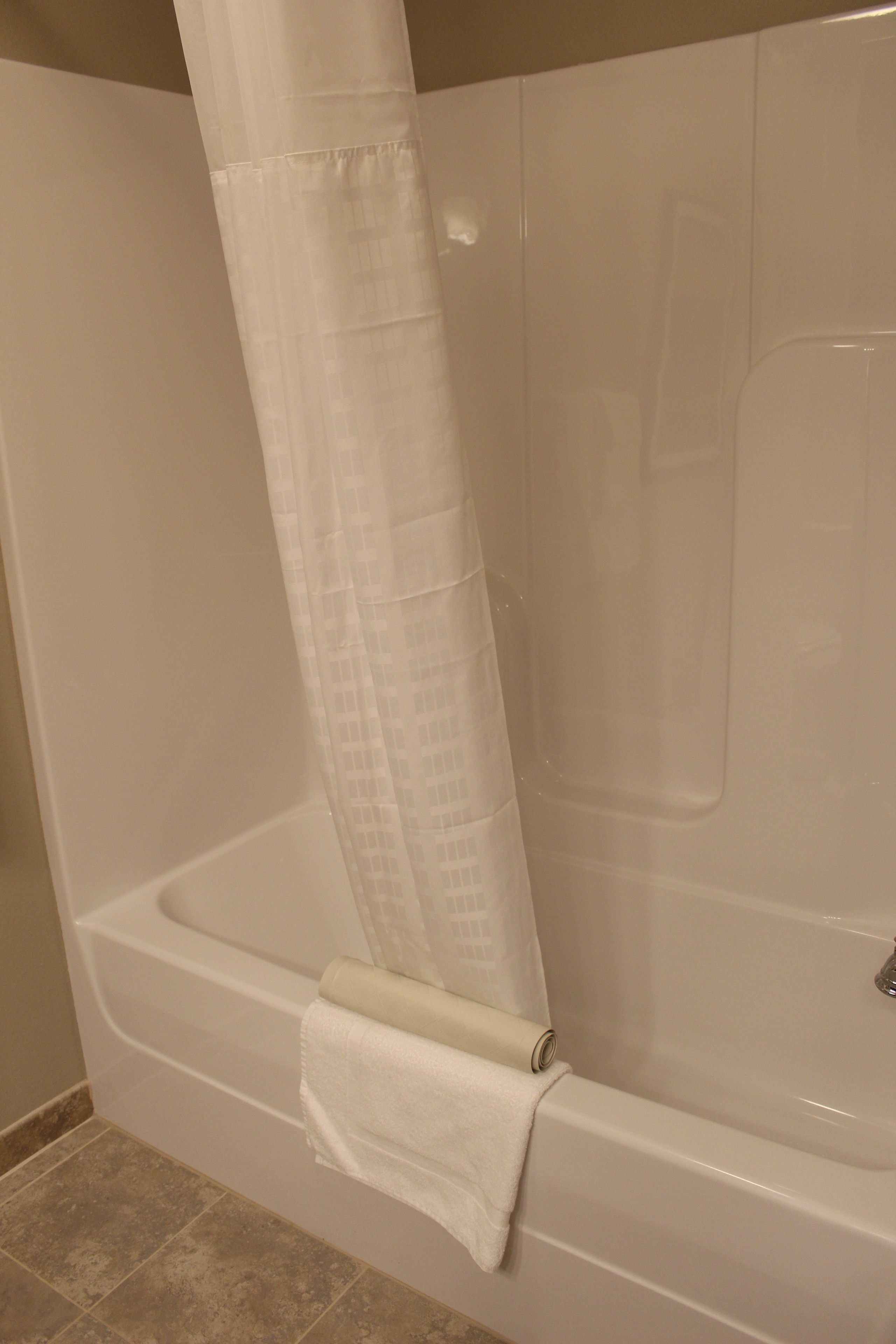 deluxe room, 2 queen beds | bathroom shower