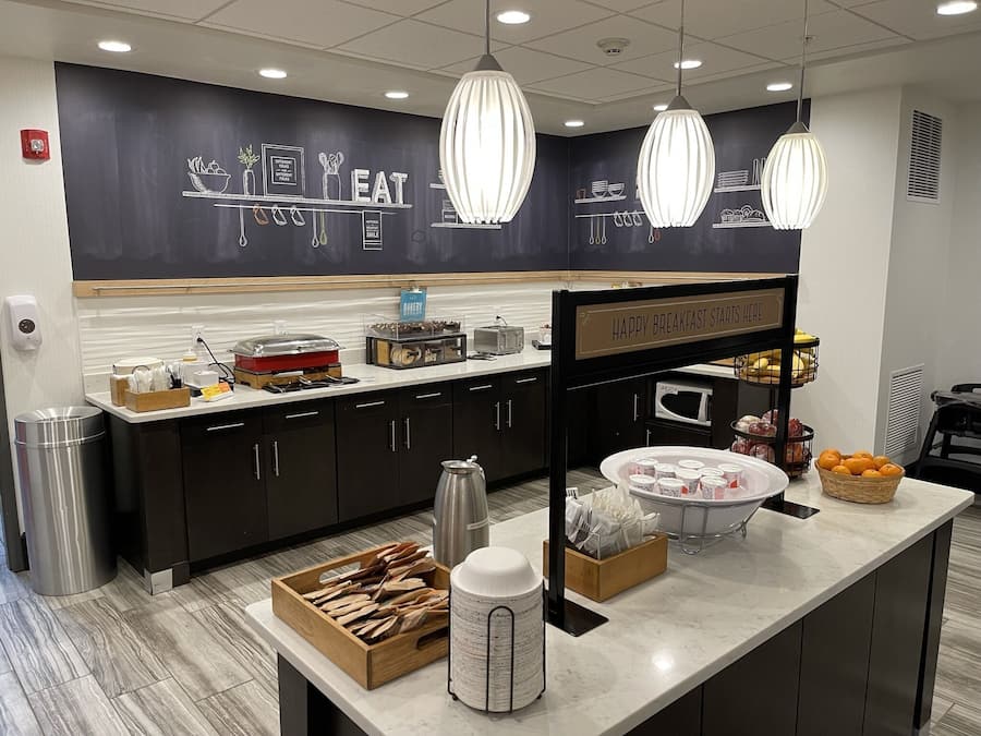 Free daily on-the-go breakfast