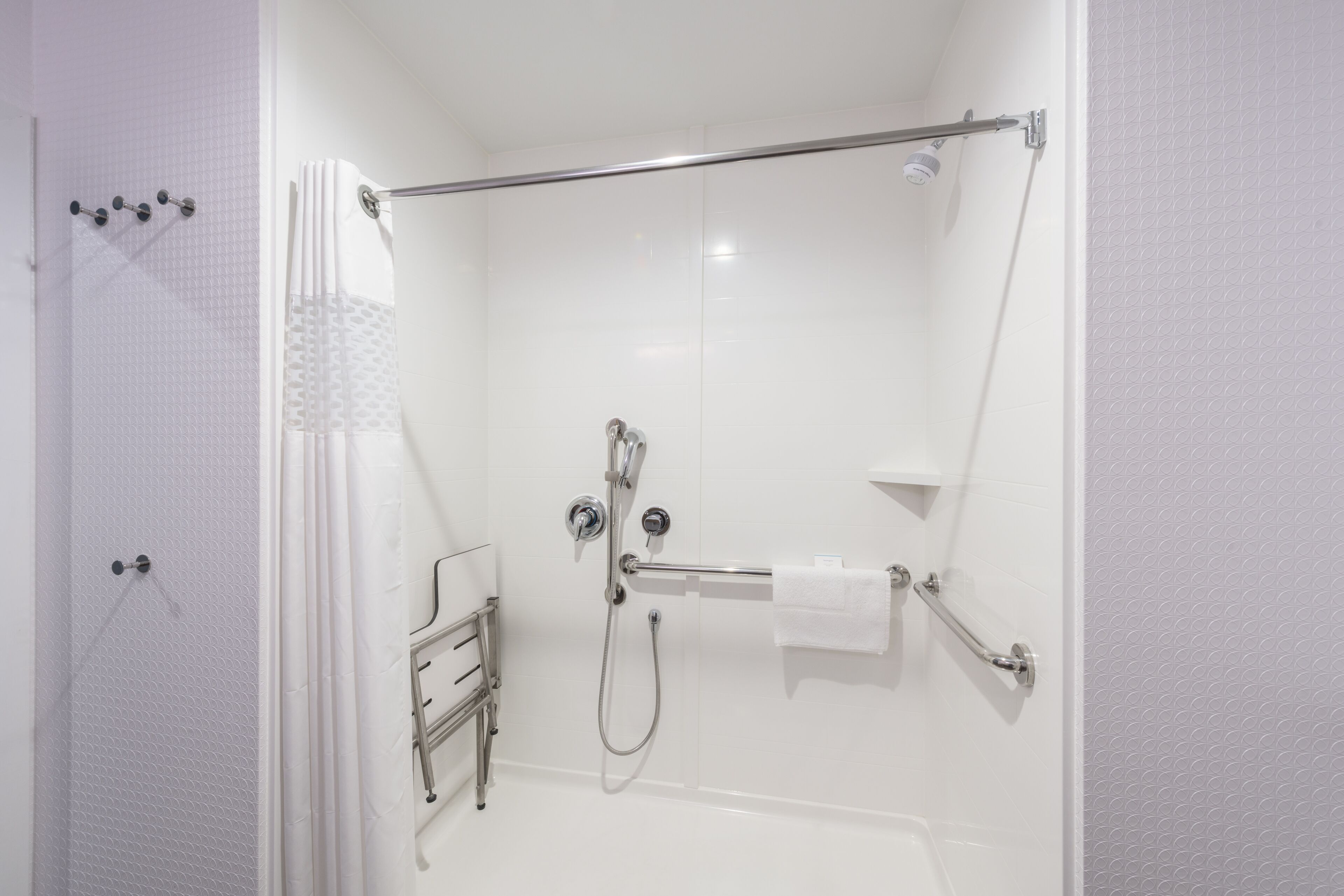 free toiletries, hair dryer, towels