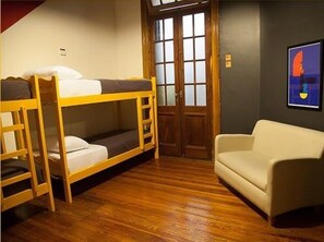 Classic Shared Dormitory, Mixed Dorm, Shared Bathroom (4 people) | Free WiFi, bed sheets