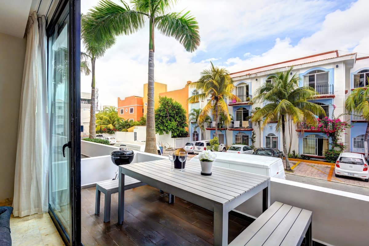 Luxury-Apartment, 1 Schlafzimmer, Nichtraucher, Balkon | Terrasse/Patio