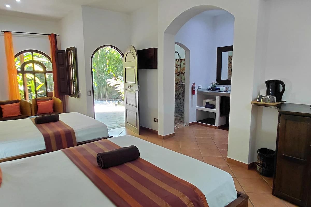 Bungalow, 2 Queen Beds | In-room safe, free WiFi, bed sheets