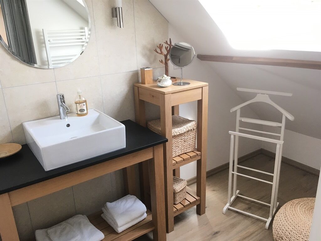 Chambre Confort Double ou avec lits jumeaux, salle de bains privée (Joli Coeur) | Salle de bain