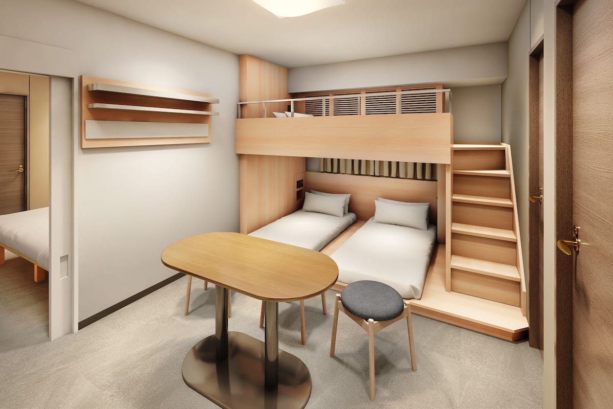 Chambre familiale, non-fumeur (Connecting) | Coffre-fort, bureau, système d’insonorisation, fer et planche à repasser