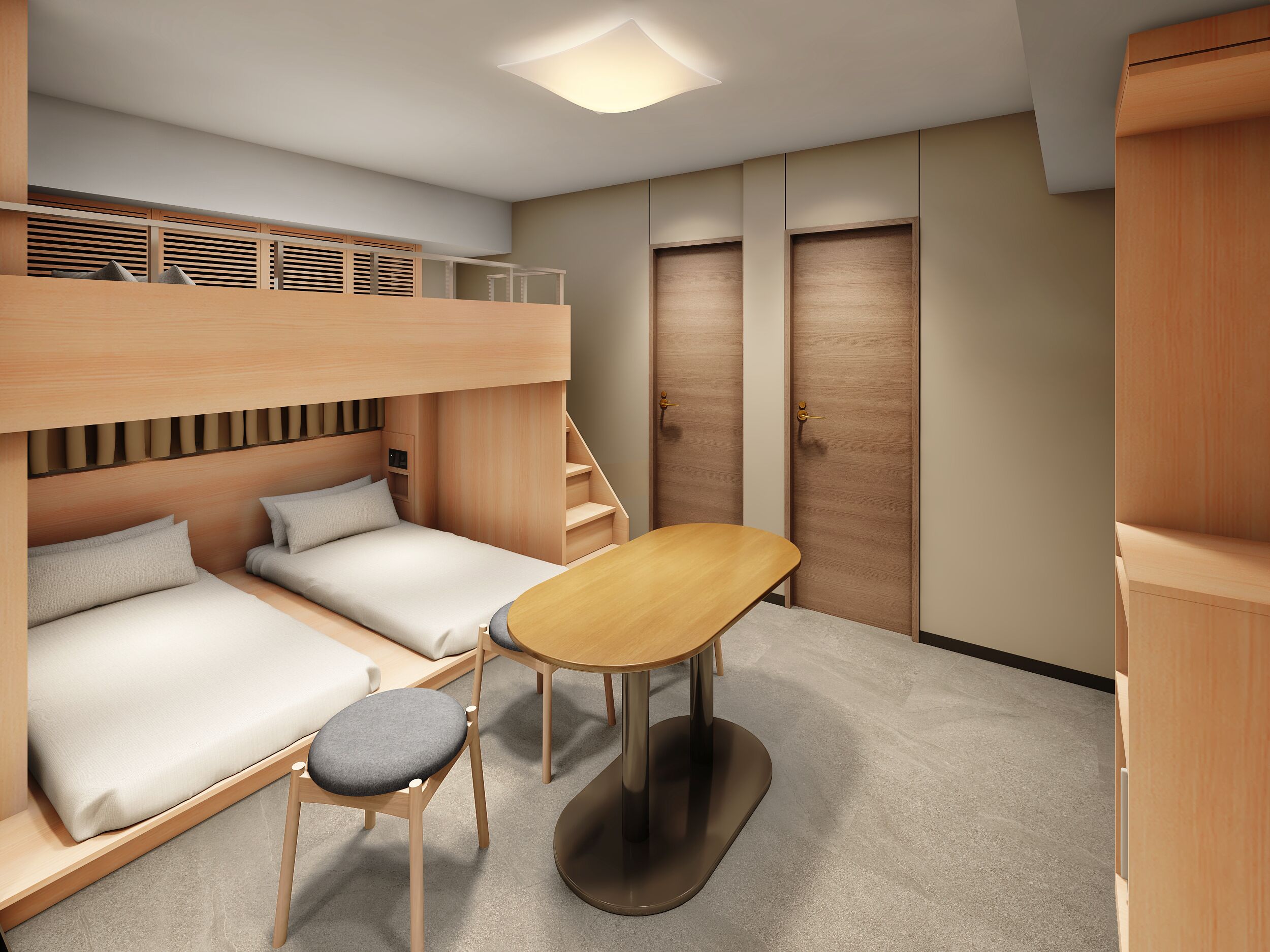 Family Room with Bunk Bed, Non Smoking | In-room safe, desk, soundproofing, iron/ironing board