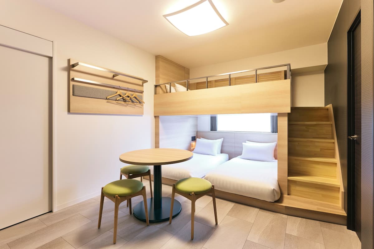 In-room safe, desk, soundproofing, iron/ironing board (on request)