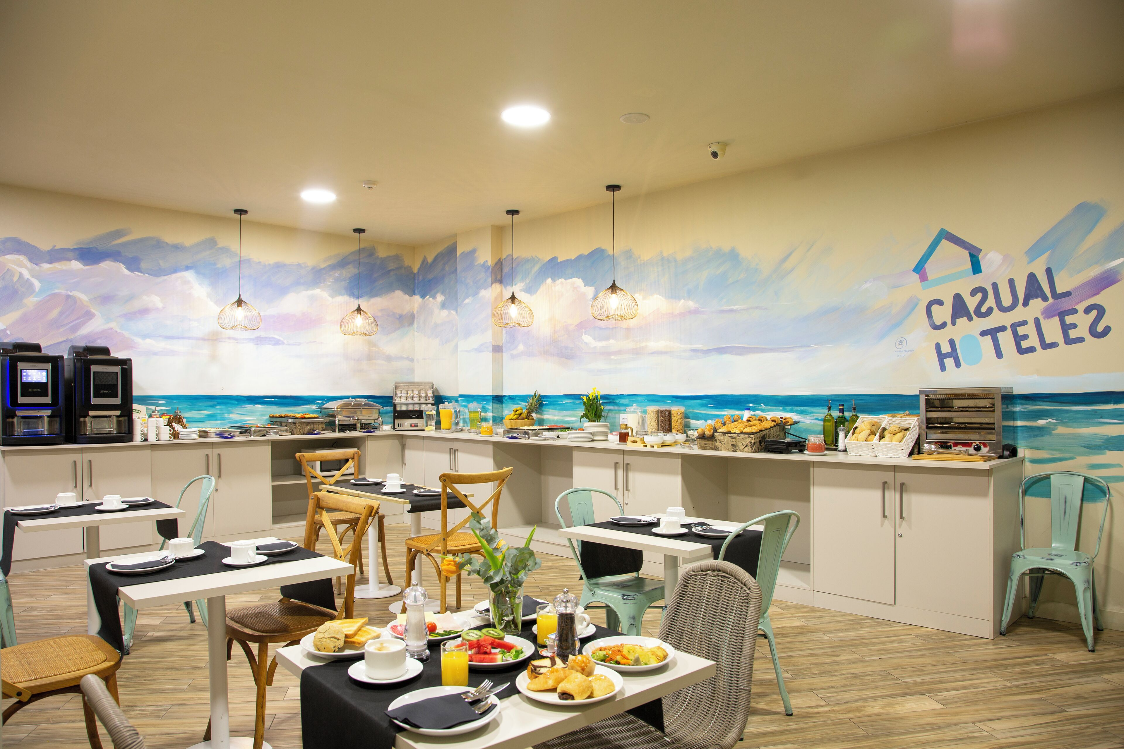 Daily buffet breakfast (EUR 12.50 per person)