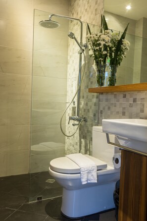 Articles de toilette gratuits, sèche-cheveux, chaussons