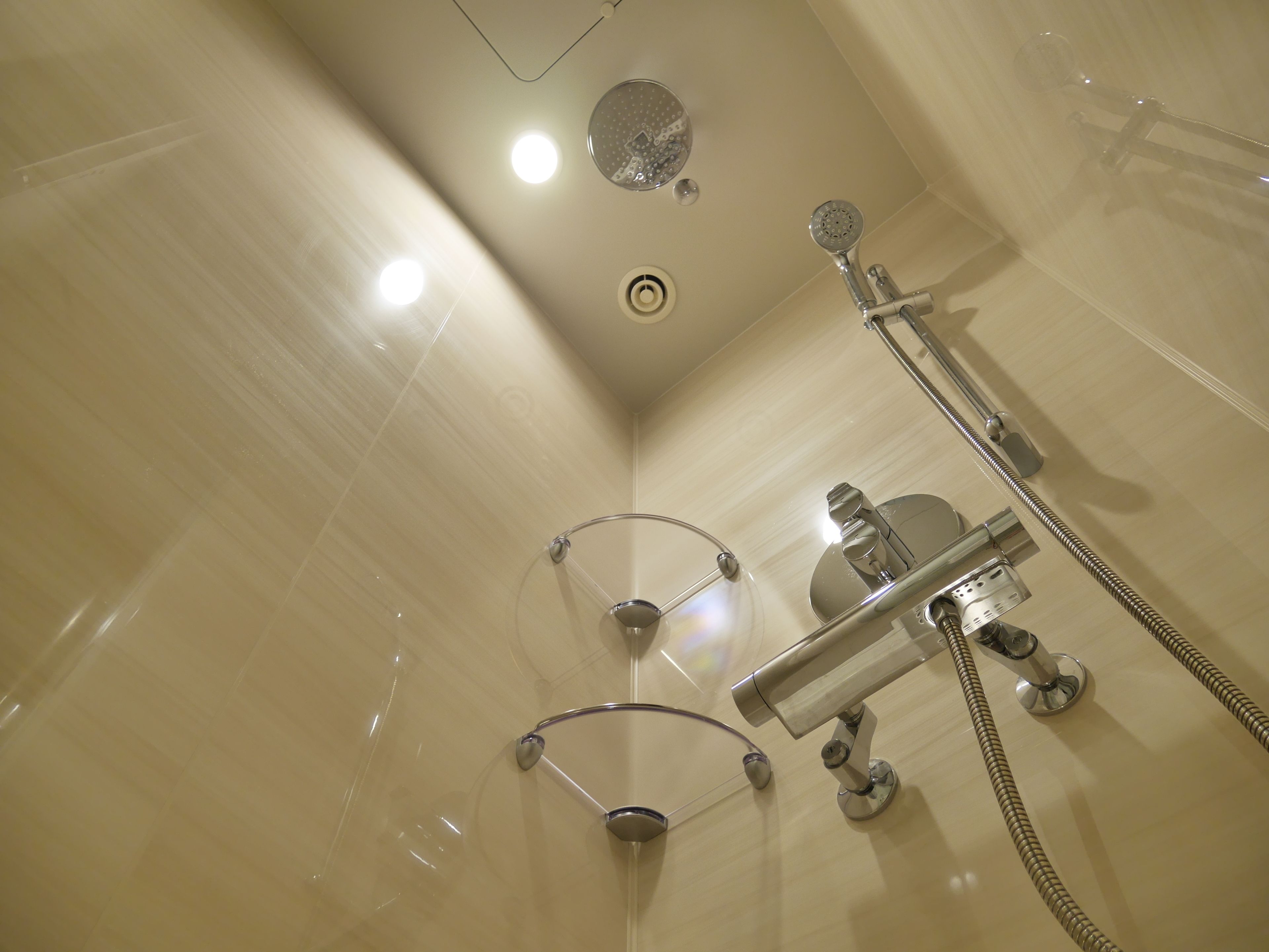 superior twin room (non-smoking) shower booth | bathroom shower