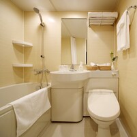 Shower, free toiletries, hair dryer, slippers