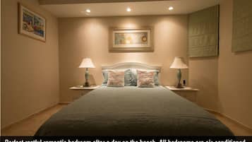 3 soverom, safe på rommet, strykejern/-brett og wi-fi (inkludert)