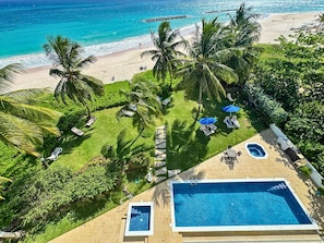 Pool - White Sand Beach Front, Turquois Blue Ocean View, Pools, Hot tub, Guarded,5 star (Christ Church)