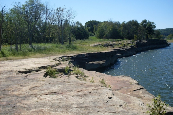 bluff rock in front of property