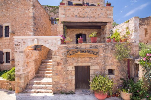 Blaue Villa Mantzourana - 1 Schlafzimmer - 2 Balkone - Meer- und Bergblick