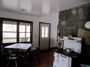 Interior - Classic mountain cabin with beautiful stone fireplace in a rural setting (Plumtree)
