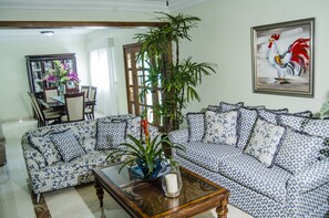 TV, DVD player, stereo